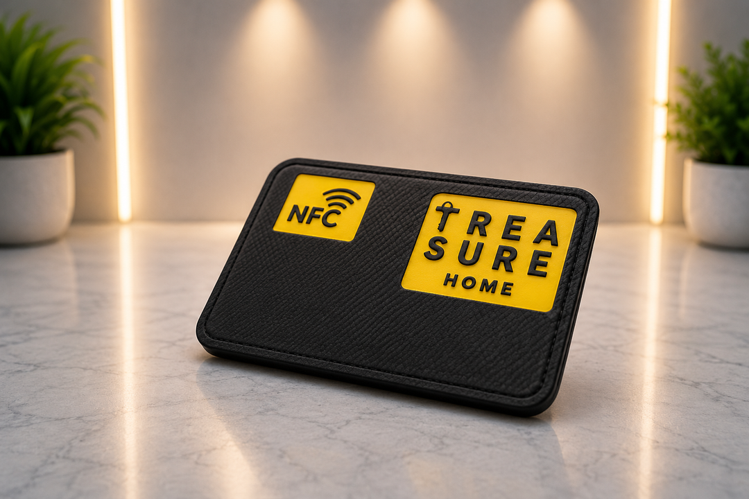 NFC Karte / NFC Tag mit individuellem Branding (3D-gedruckt)