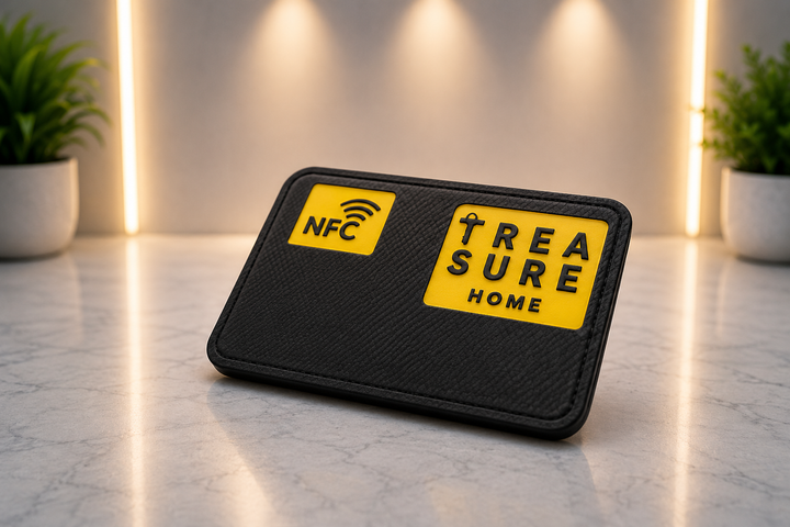 NFC Karte / NFC Tag mit individuellem Branding (3D-gedruckt)