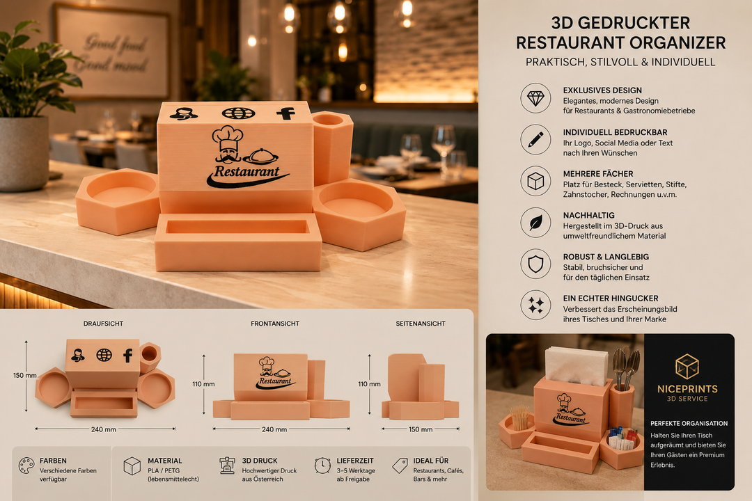Restaurant Tisch-Organizer