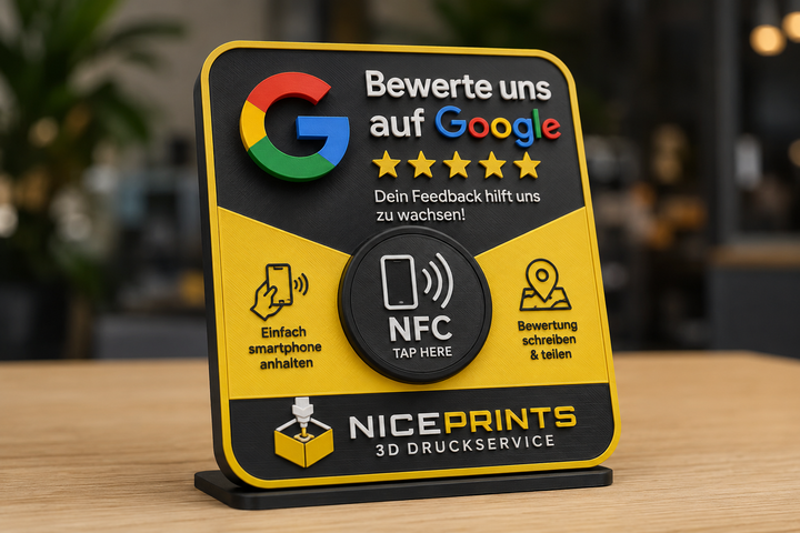 Google ReviewTap NFC Display – Personalized Google Review Stand