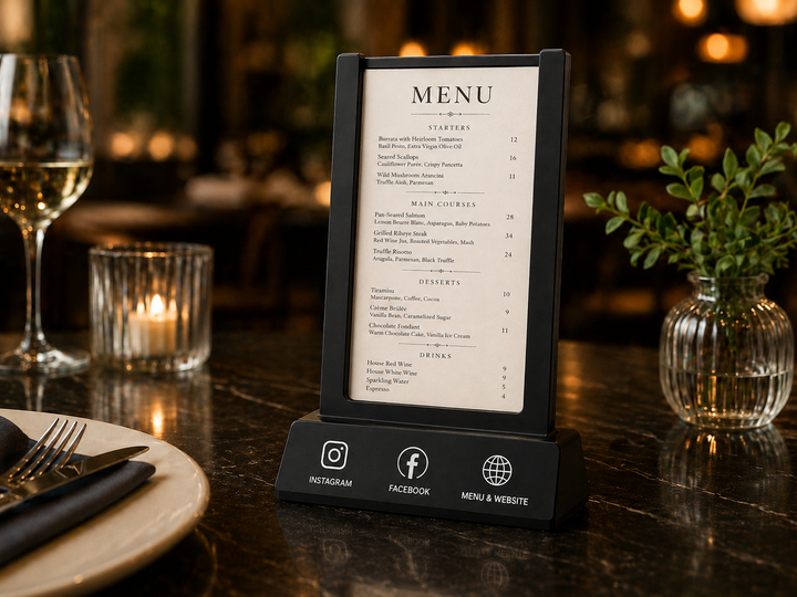NFC Menühalter Restaurant