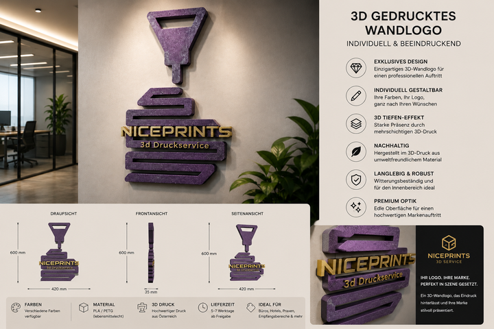 3D Illusion Firmenschild