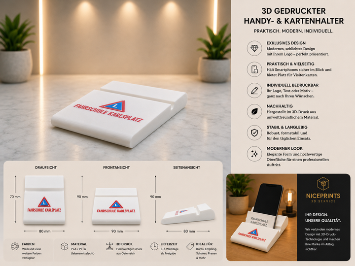 Handyhalter mit Branding
