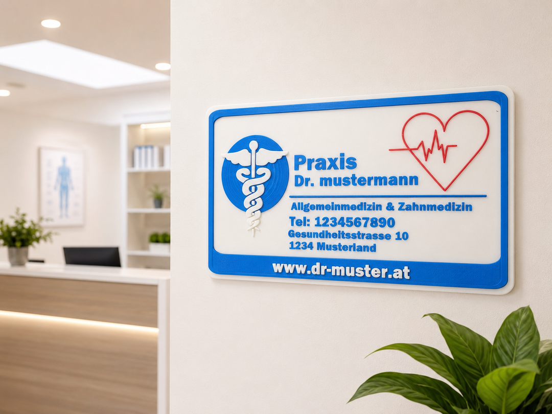 3D Praxisschild