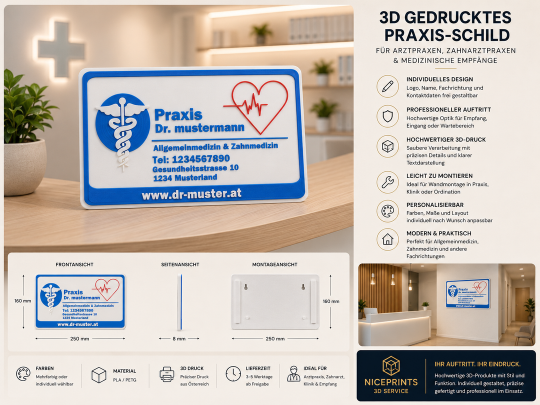 3D Praxisschild