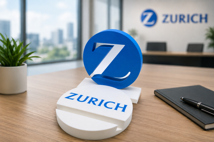 3D Logo Display Stand – Professioneller Tischaufsteller