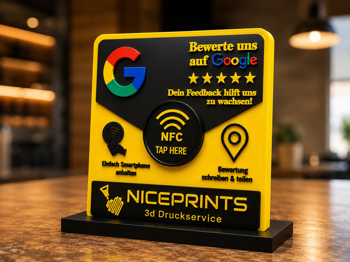 Google Review Board L – 3D Printed (NFC)