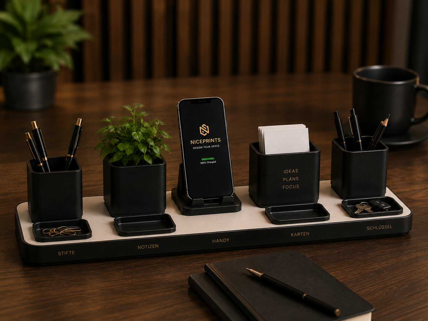 Niceprints 3D Hub – extended layout on dark surface