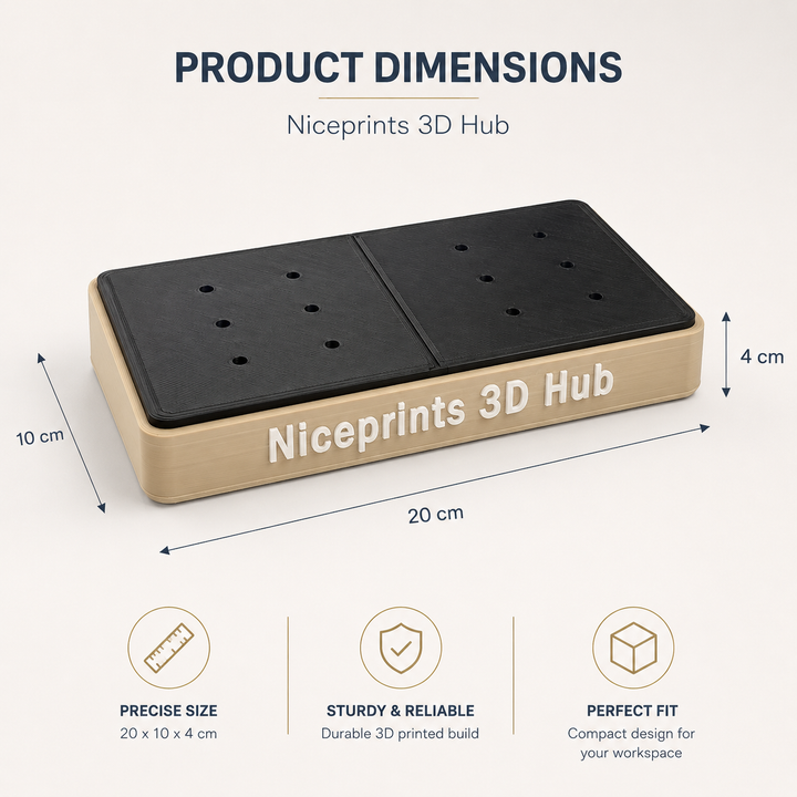Niceprints Hub Base – Modulare Magnetbasis