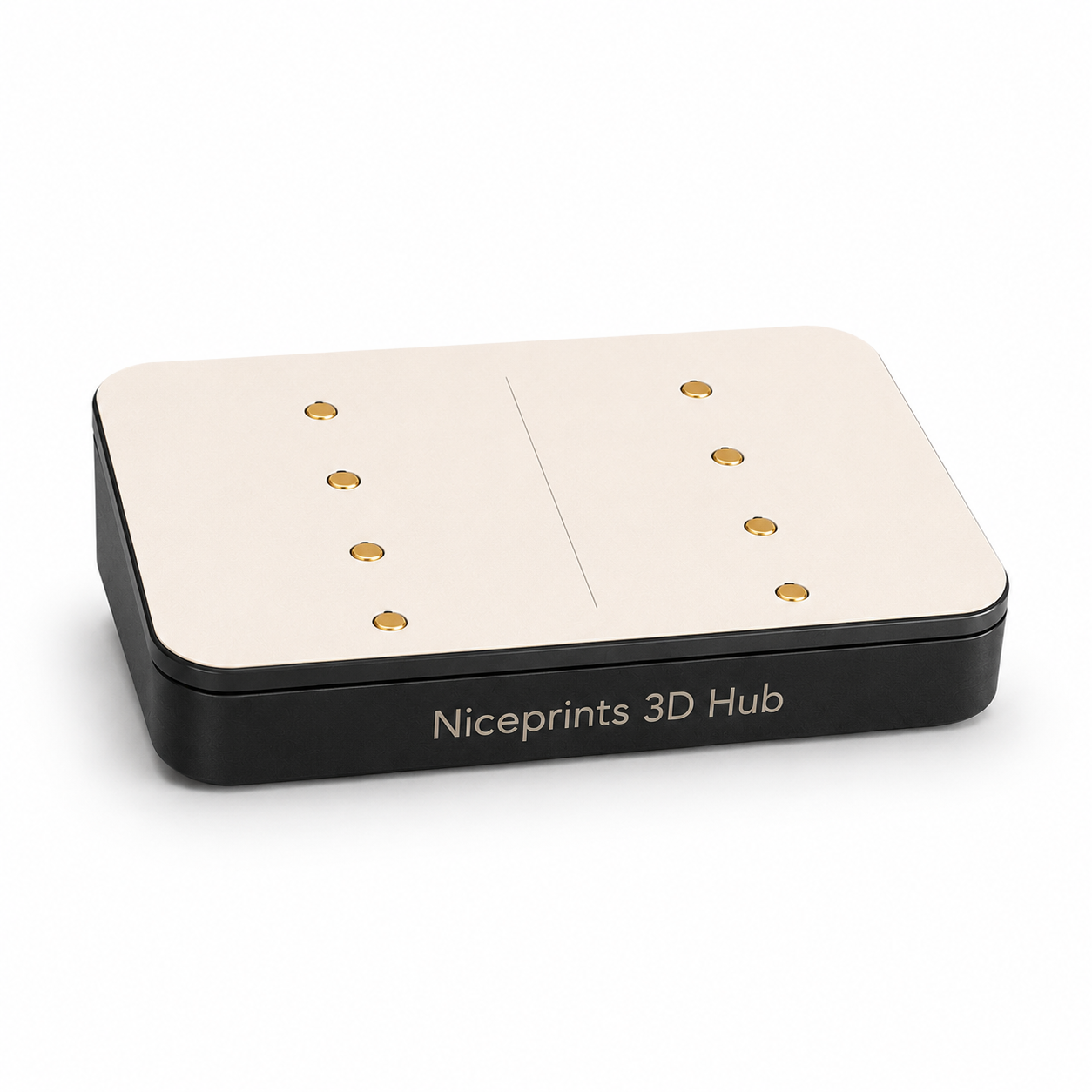Niceprints 3D Hub Large Produktfoto auf weißem Hintergrund, Desert Tan Variante