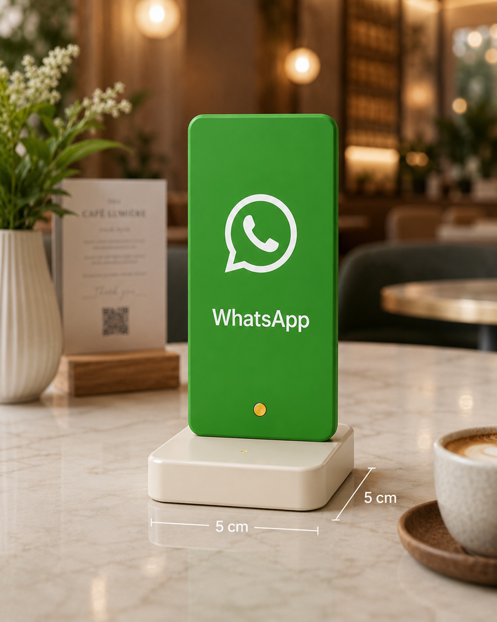 Niceprints Social Hub Modul WhatsApp, WhatsApp Grün, weißer Hintergrund
