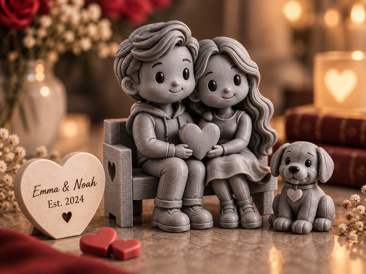 Personalisierte Love Story Box – Erinnerungsbox für Paare