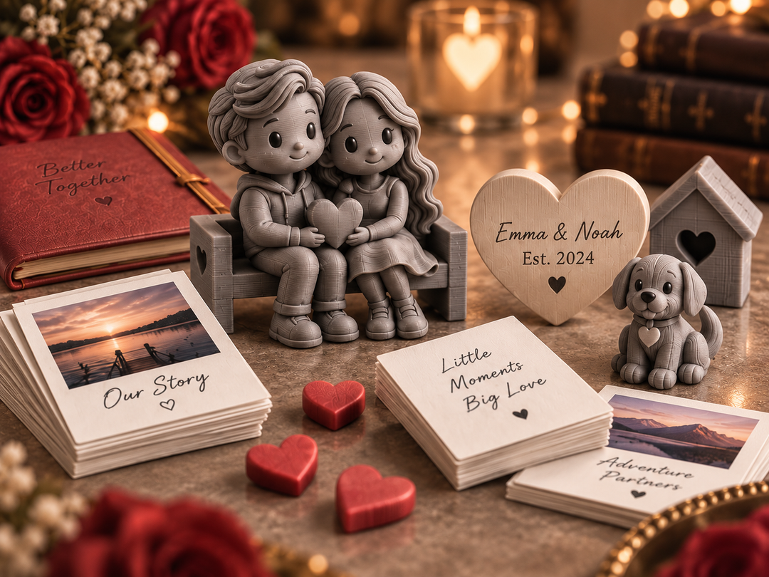 Personalisierte Love Story Box – Erinnerungsbox für Paare
