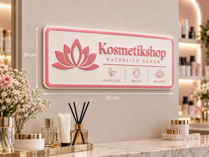 Firmenschild Premium (3D Printed-Indoor)