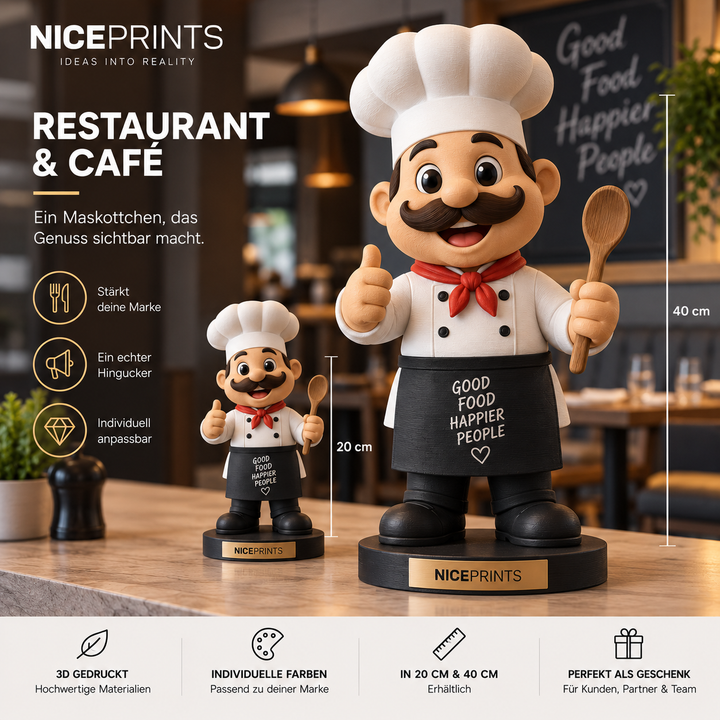 Premium Firmenfigur 3D (Maskottchen) mit NFC Modul