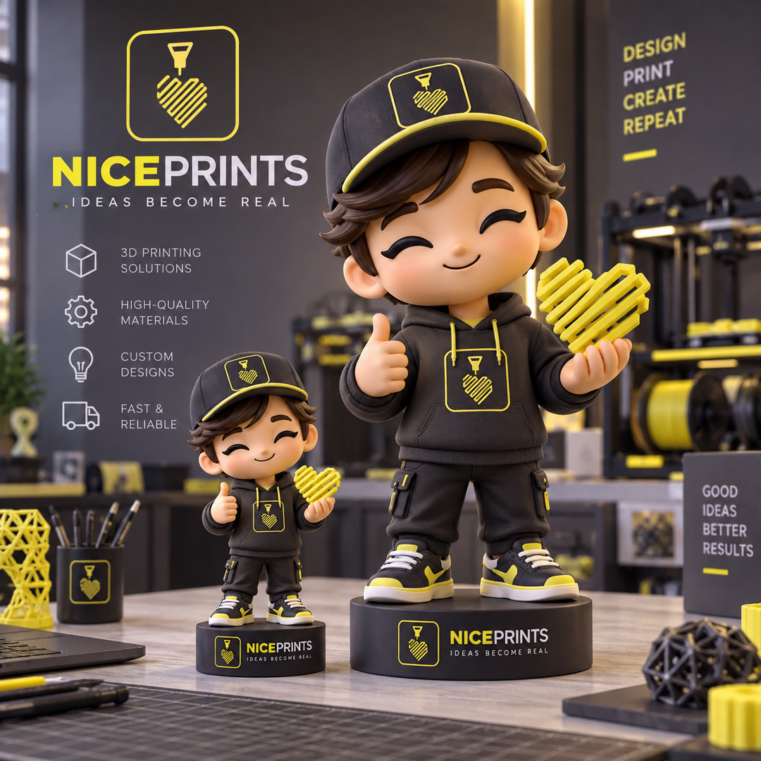 Premium Firmenfigur 3D (Maskottchen) mit NFC Modul