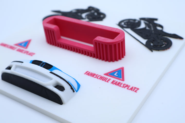 🏍️ 3D Visitenkartenhalter mit Automotive-Design