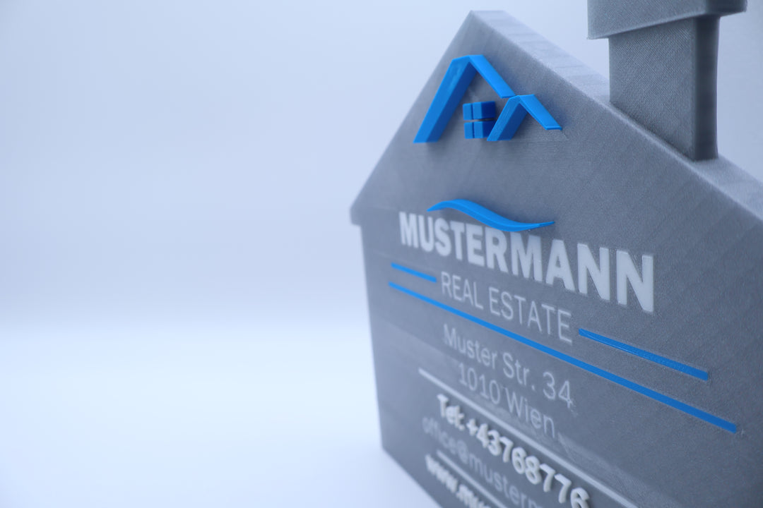 🏡 Individuelles 3D Firmenschild – Immobilien &amp; Büro Branding