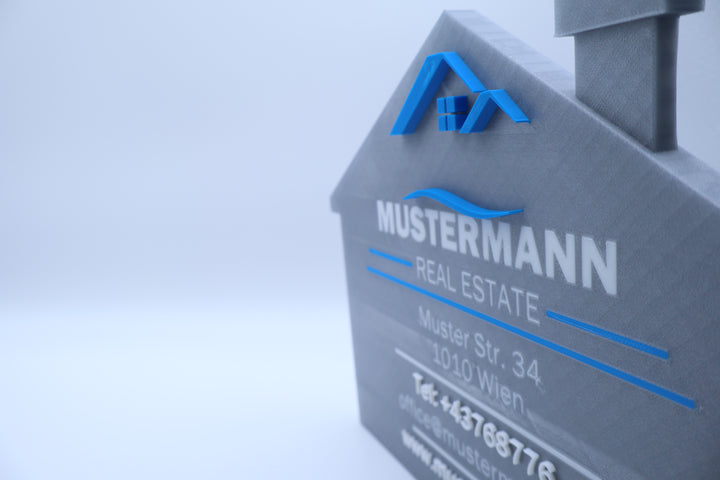 🏡 Individuelles 3D Firmenschild – Immobilien &amp; Büro Branding