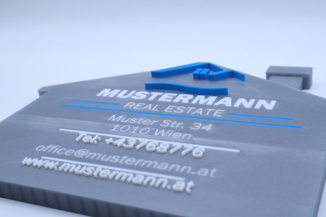 🏡 Individuelles 3D Firmenschild – Immobilien &amp; Büro Branding