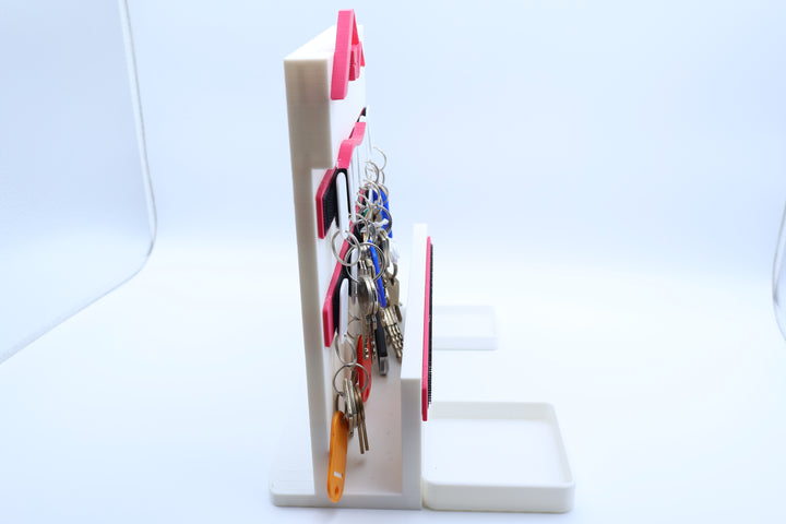 🔑 Wand-Schlüsselhalter mit Ablage – Smart Organizer für Ihren Eingangsbereich