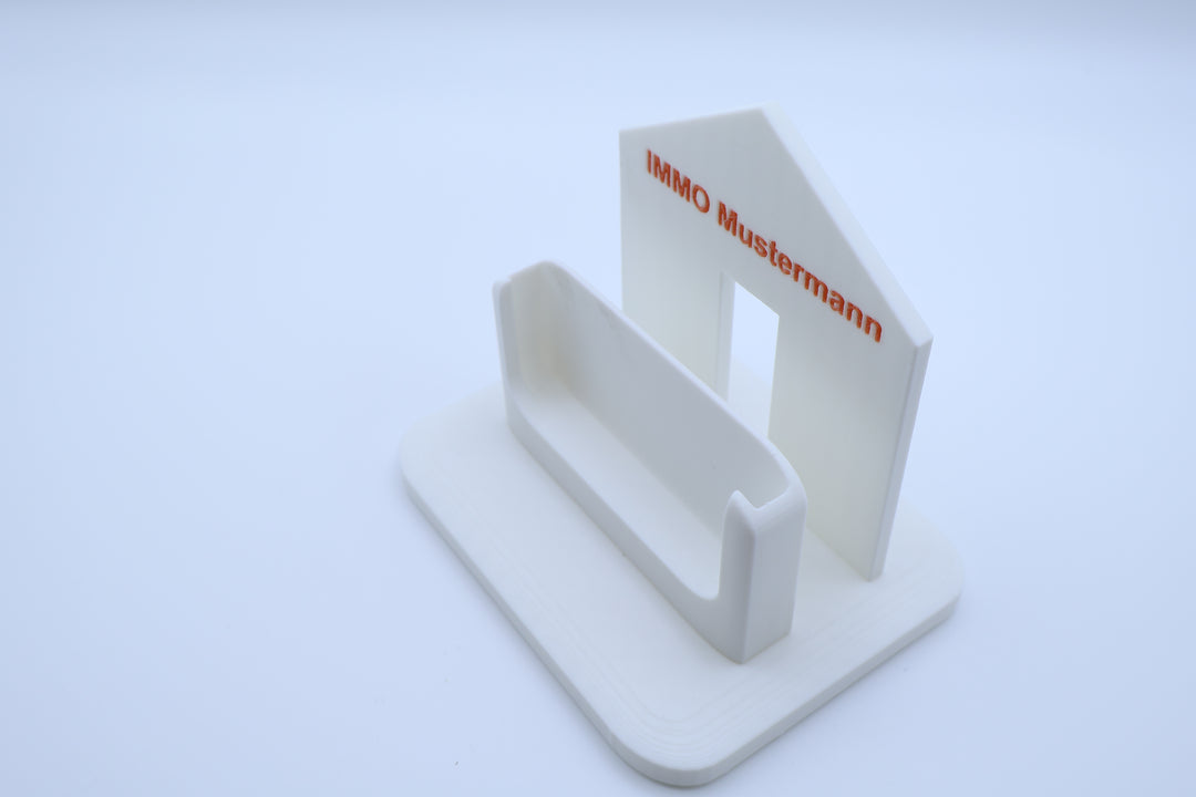 Individueller Visitenkartenhalter im Haus-Design (3D-gedruckt)