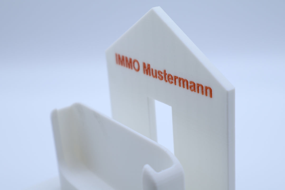 Individueller Visitenkartenhalter im Haus-Design (3D-gedruckt)