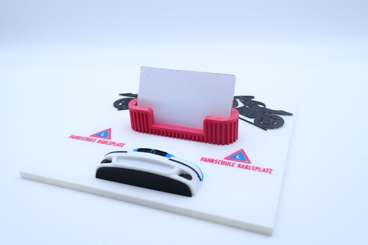 🏍️ 3D Visitenkartenhalter mit Automotive-Design