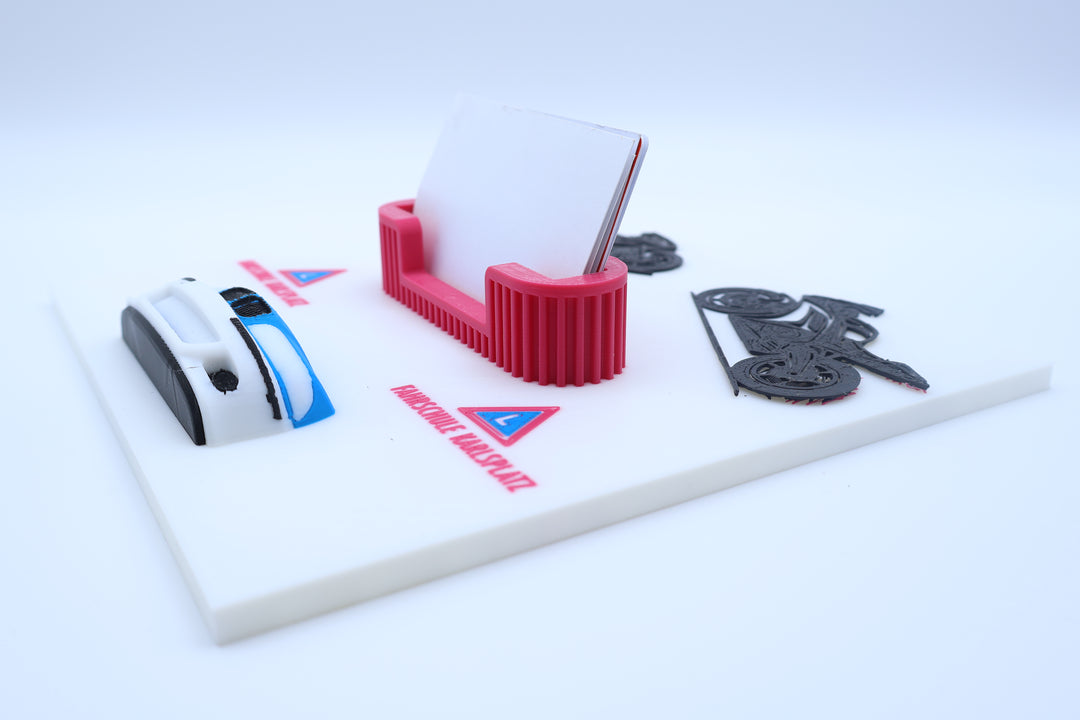 🏍️ 3D Visitenkartenhalter mit Automotive-Design