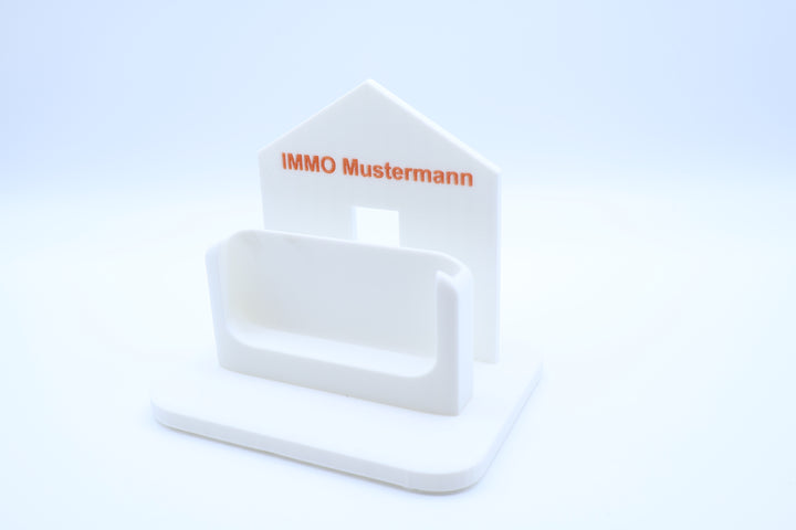 Individueller Visitenkartenhalter im Haus-Design (3D-gedruckt)