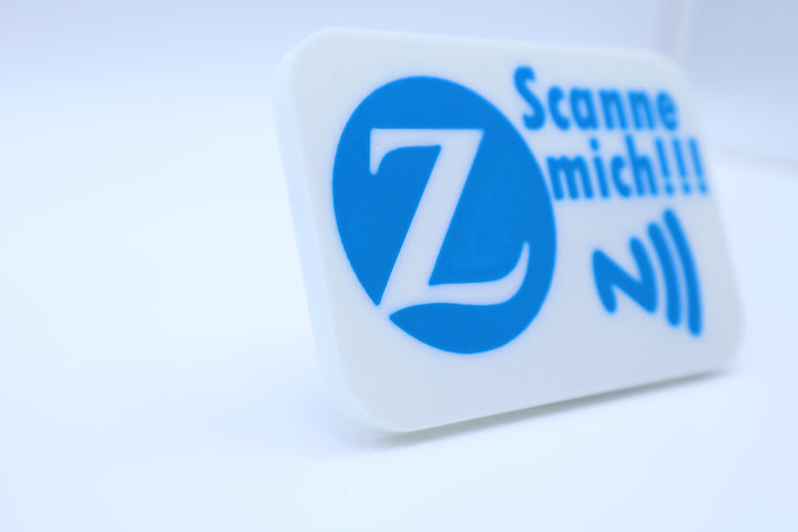 3D-gedruckter NFC-Aufsteller &amp; Schlüsselanhänger – Zurich Edition
