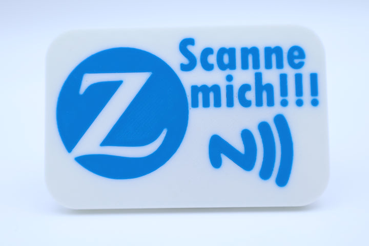 3D-gedruckter NFC-Aufsteller &amp; Schlüsselanhänger – Zurich Edition