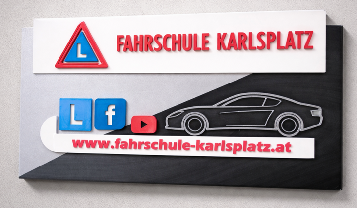 Firmenschild Premium (3D Printed-Indoor)