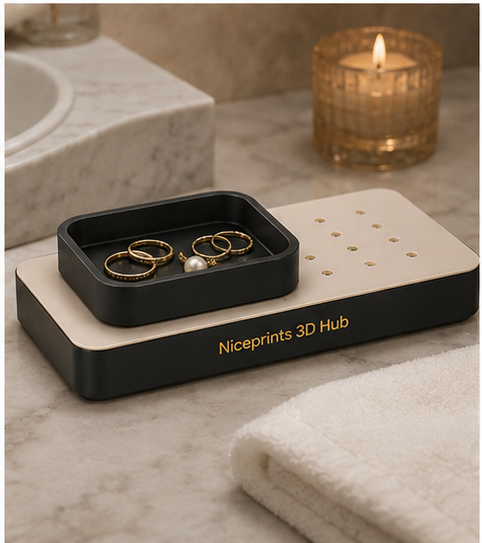 Niceprints 3D Hub – mini planter module on bathroom shelf
