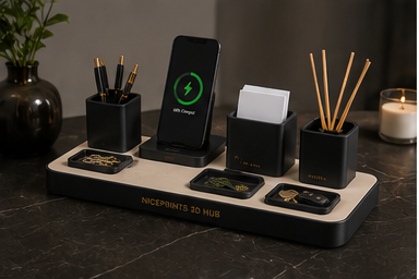Niceprints 3D Hub – living room setup with all home modules