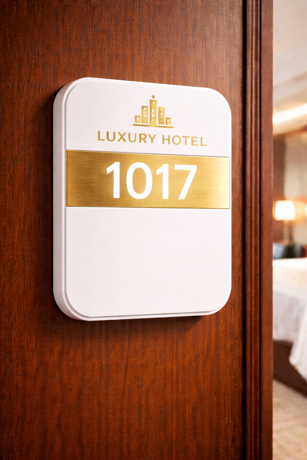 Moderne Zimmerbeschilderung für Hotels