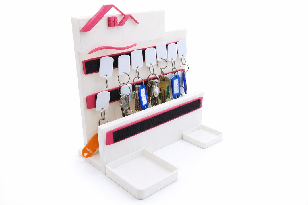 🔑 Wand-Schlüsselhalter mit Ablage – Smart Organizer für Ihren Eingangsbereich