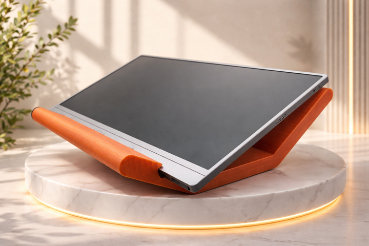 💻 Ergonomischer Laptop-Ständer – Minimalistisches Design aus 3D-Druck